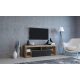 Suport TV Everest cu iluminare LED, culoare stejar vechi/antracit, 140 cm.