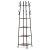 Raft cu 4 polițe, decor lemn vintage, MDF, metal negru