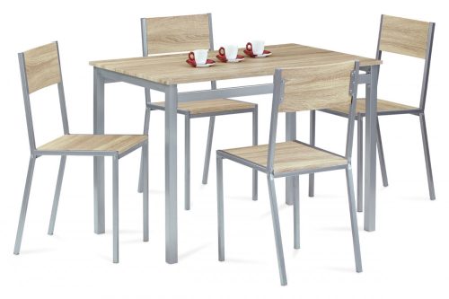 Set de sufragerie cu scaune pentru 4 persoane, Set de sufragerie în culoarea Sonoma Harvey 