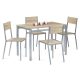 Set de sufragerie cu scaune pentru 4 persoane, Set de sufragerie în culoarea Sonoma Harvey 
