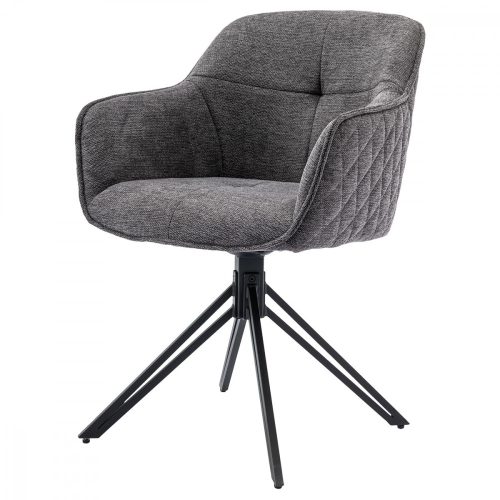 Fotoliu modern pentru sufragerie/cameră  Gri Tapițerie din țesătură HC-533 