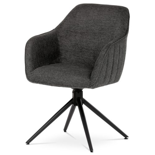 Scaun modern gri  pivotant. Mecanism de retractare HC-536 