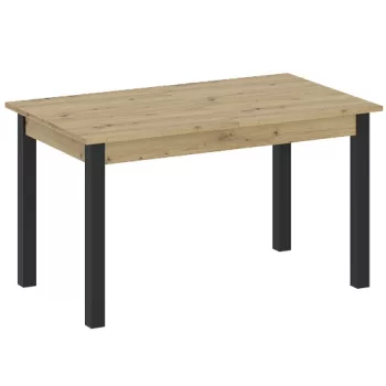 Masă de dining NEO stejar/negru, 120 cm