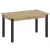 Masă de dining NEO stejar/negru, 120 cm