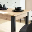 Masă de dining NEO stejar/negru, 120 cm