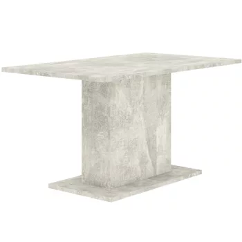 Masă de dining modernă culoare beton. THEO 138x80 cm