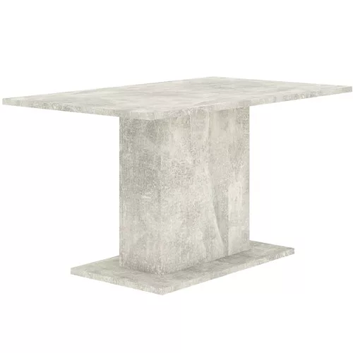 Masă de dining modernă culoare beton. THEO 138x80 cm