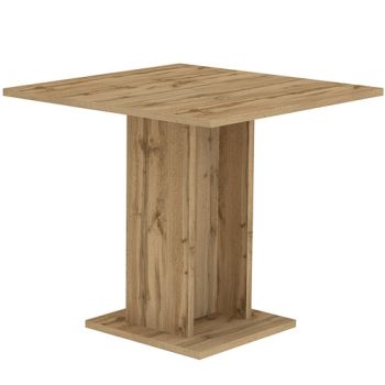   Masă modernă de dining/bistro culoare stejar. SORRENTO 80x80 cm
