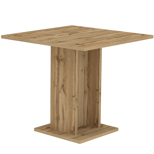 Masă modernă de dining/bistro culoare stejar. SORRENTO 80x80 cm