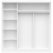 Dulap ARIS în culoare albă, 205 cm