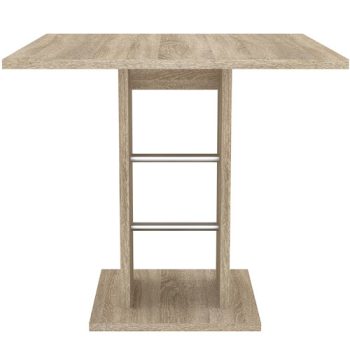 Masă de dining VOLK, culoare stejar, 76 cm