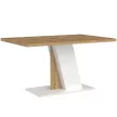 Masă de dining BRISTOL în culorile stejar/alb, 138 cm