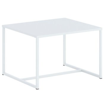 Măsuță de cafea BARBOSSA, culoare albă, 67 cm