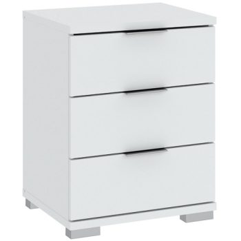 Dulăpior cu trei sertare, culoare albă. PRAGA 42x46x61 cm