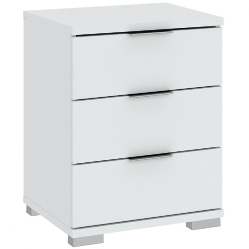 Dulăpior cu trei sertare, culoare albă. PRAGA 42x46x61 cm