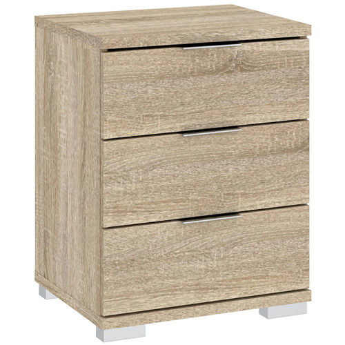 Dulăpior cu trei sertare, culoare stejar Sonoma. PRAGA 42x46x61 cm