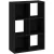 Raft cu 6 compartimente, negru, CATCHY 61 cm