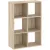 Raft cu 6 compartimente, stejar, CATCHY 61 cm