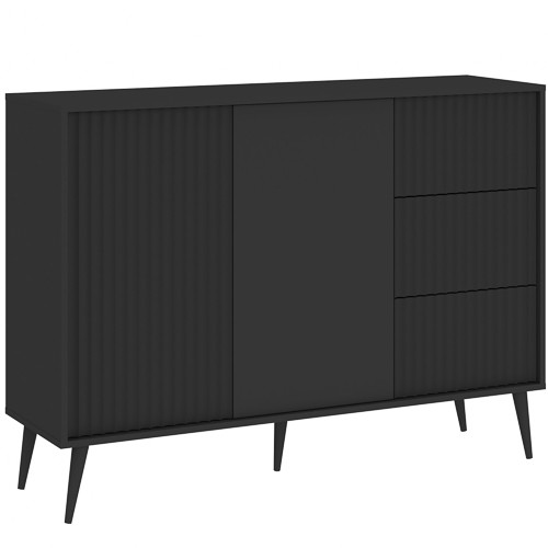 Comodă BARCELONA în culoare antracit, 135 cm