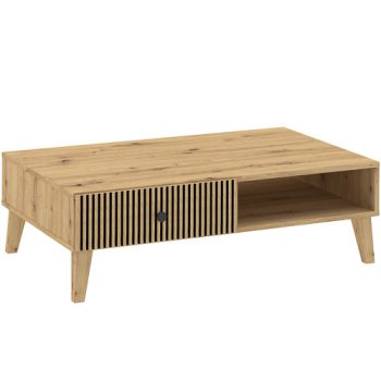 Măsuță de cafea BERLIN cu 2 sertare, 100 cm.