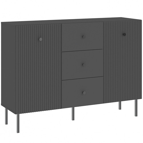 Comodă Neagră. VIENA CABINET 135 cm