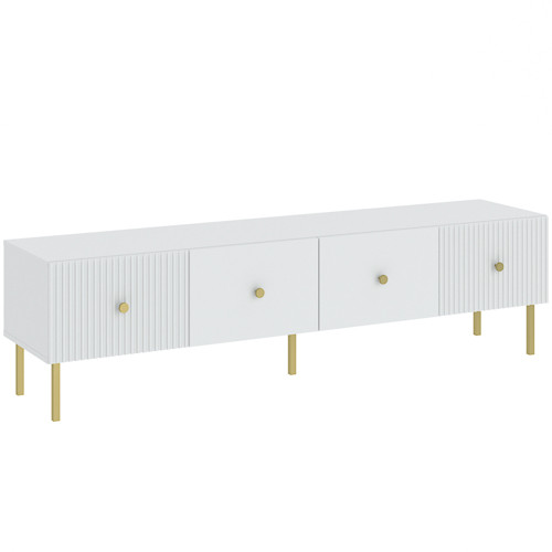 Suport TV în culoare albă. VIENA LOWBOARD 180 cm