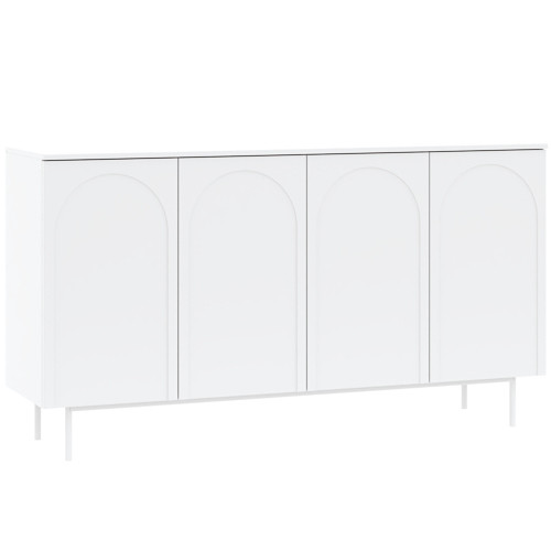 Comodă HELA, culoare albă, 160 cm