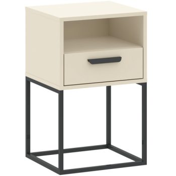 CABINET  Éjjeliszekrény Beige/Fekete Színben 40 cm