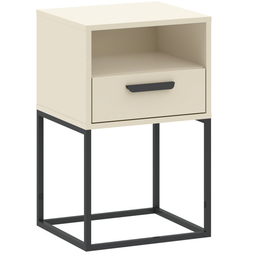 CABINET  Éjjeliszekrény Beige/Fekete Színben 40 cm