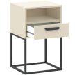 CABINET  Éjjeliszekrény Beige/Fekete Színben 40 cm