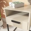 CABINET  Éjjeliszekrény Beige/Fekete Színben 40 cm