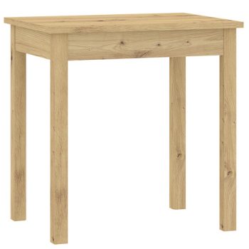 Masă de dining, culoare stejar. SENDI 75×55 cm
