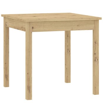 Masă de bucătărie SENDI, culoare stejar, 80 cm