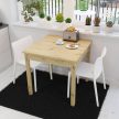 Masă de bucătărie SENDI, culoare stejar, 80 cm