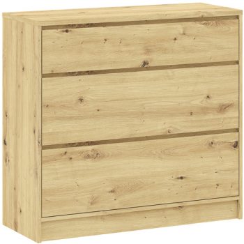 Comodă BASIT stejar, 99 cm, 3S WIDE