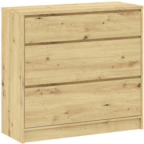 Comodă BASIT stejar, 99 cm, 3S WIDE