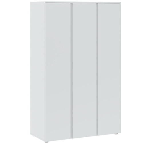 Dulap pentru haine BASIC PLUS alb, 110 cm, 3D