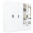 Dulap cu oglindă LITA, culoare albă