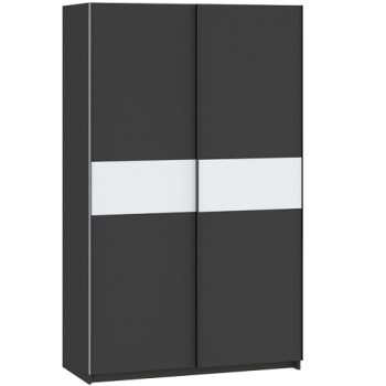 Dulap BERNO 120 cm antracit/alb