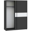 Dulap BERNO 150 cm antracit/alb