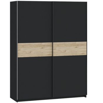 Dulap BERNO 150 cm antracit/stejar