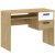 Birou BASIC TWO stejar/alb, 100 cm