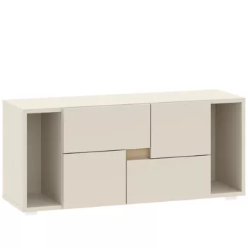 Pat cu ladă pentru lenjerie, 2 sertare LENS