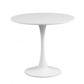 Masă de dining rotundă modernă, albă. Jesolo