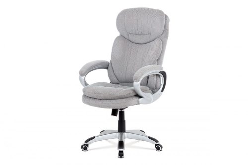 Scaun pivotant de birou lux cu tapițerie din țesături speciale Silver Ka-G198 
