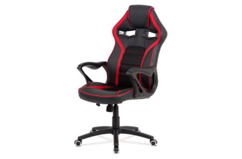 KA-G406  SCAUN ROȘU - NEGRU GAMER  PIVOTANT