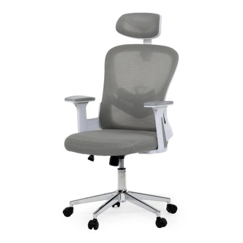 Scaun pivotant de birou modern cu cotieră  reglabilă  culoare Gri KA-K2008
