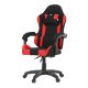 Scaun pivotant de birou Red Gamer cu tapițerie din țesătură. KA-R209