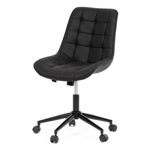 Scaun pivotant de birou cu tapițerie din material negru. KA-V3120