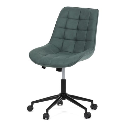 Scaun de birou pivotant verde elegant cu tapițerie din material textil. KA-V3120